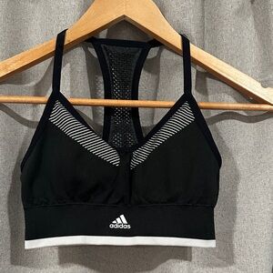 Adidas Black and White Sports Bra